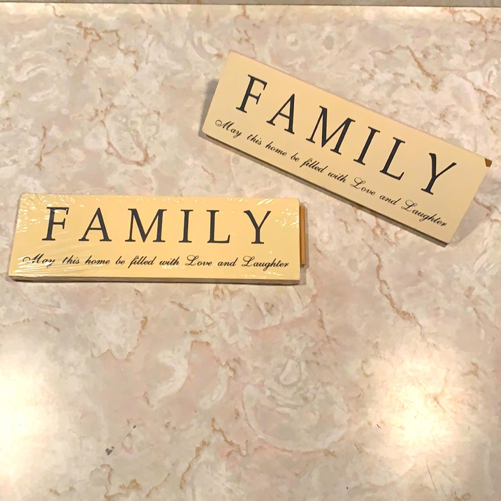 Family & Life is Not Measured Table/Wall Decor